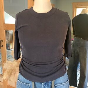 Free People 1/2 sleeve color charcoal Size Large